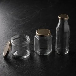 Glass Jars & Containers — premium shelf presence